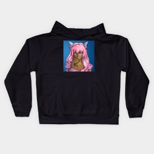 Black Girl Anime Kids Hoodie